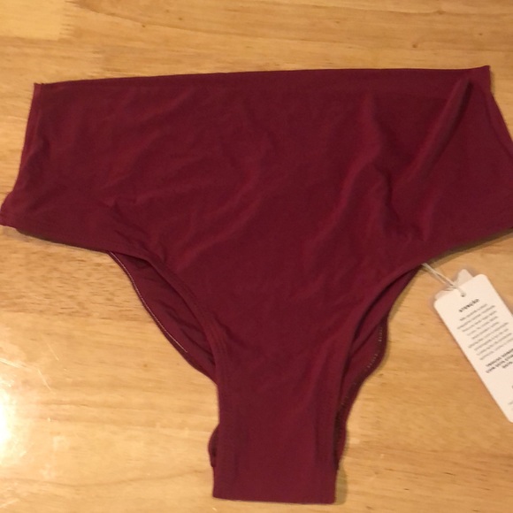 Lycra beach dress / coverups size medium maxi brand new burgundy - Picture 7 of 8